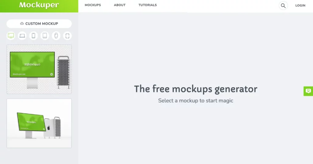 mockuper is one of the best online mockup tool