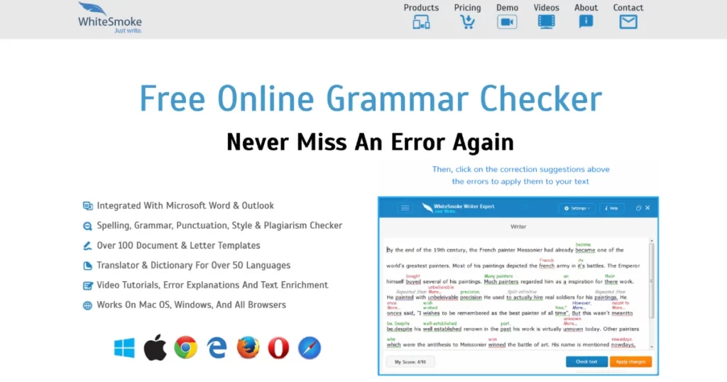 whitesmoke grammarly alternative for multilingual