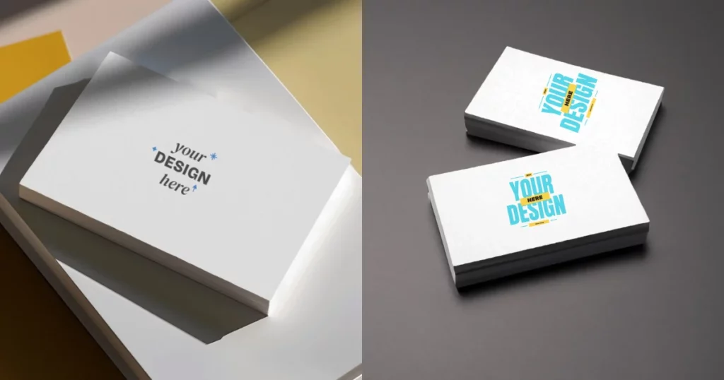 Generate business card mockups with Mockey