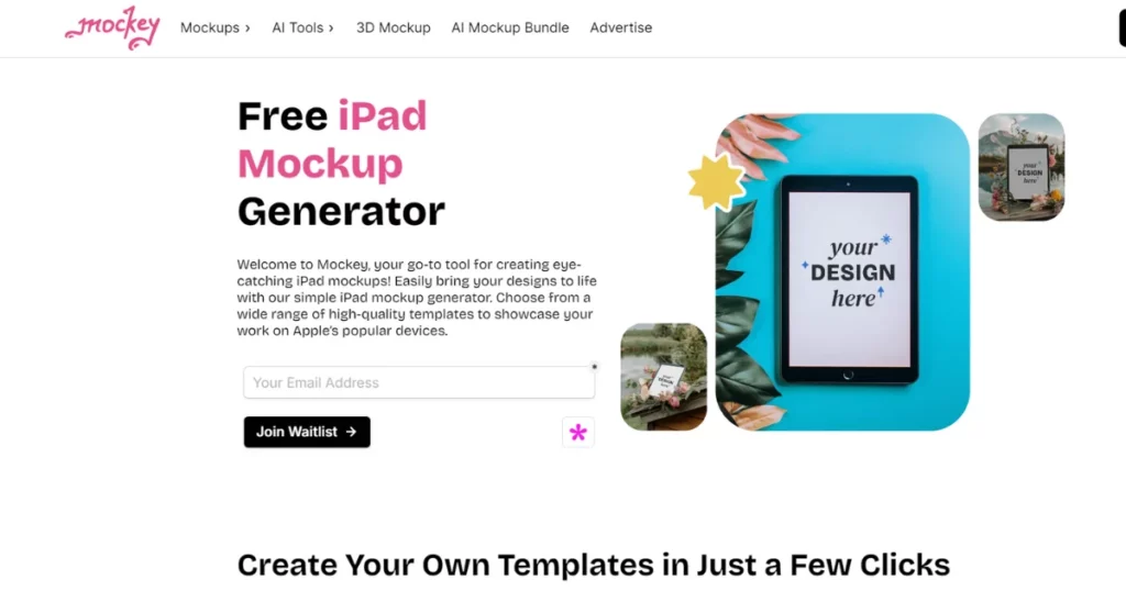 Mockey one of the best free iPad mockup tool