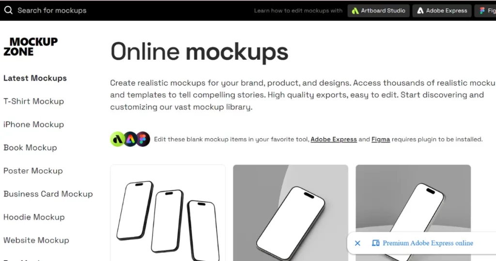 Mockupzone - iPad mockup tool