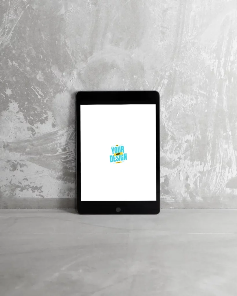 Use the iPad mockup generator 