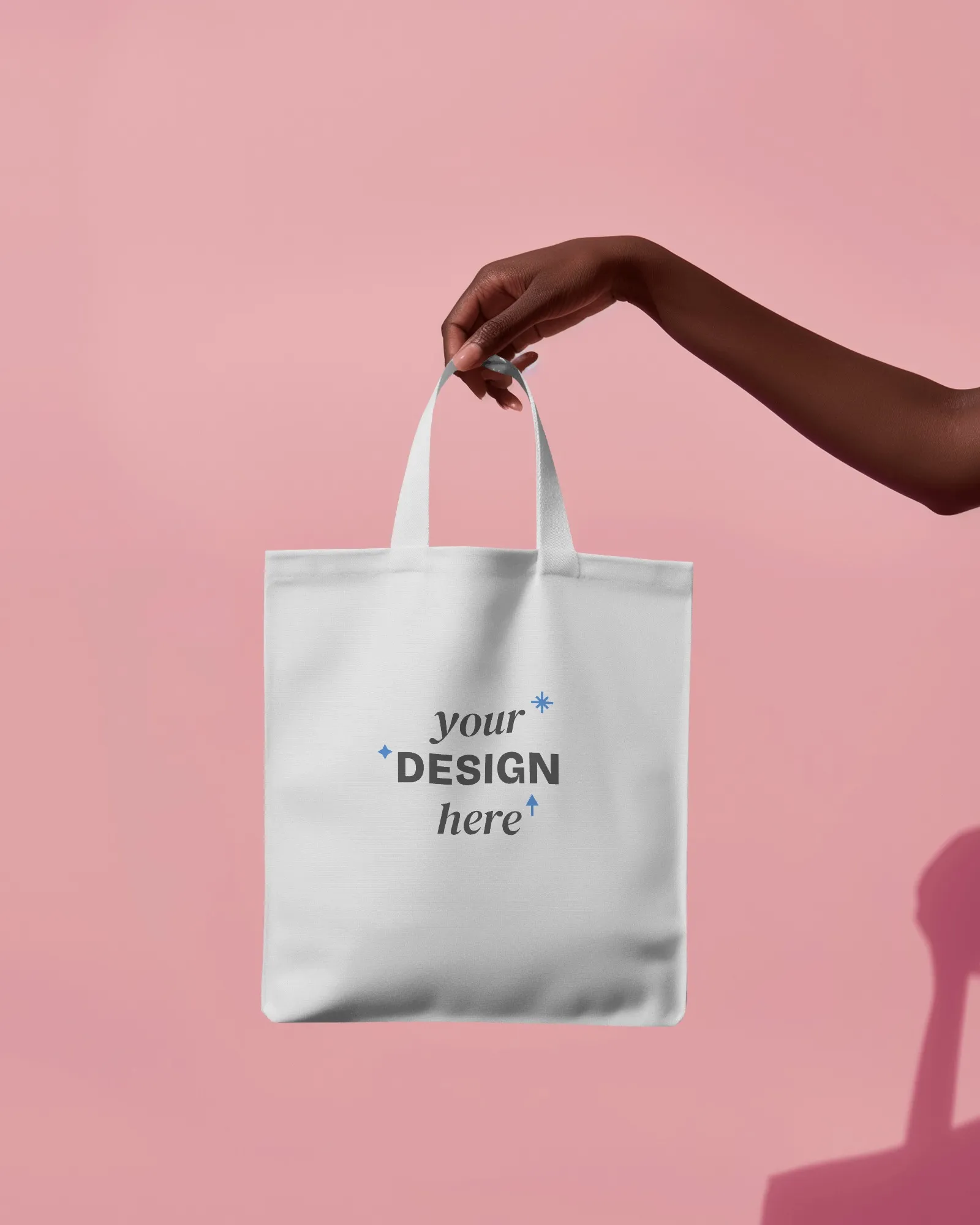 aesthetic totebag mockup photoshoot in-hand 