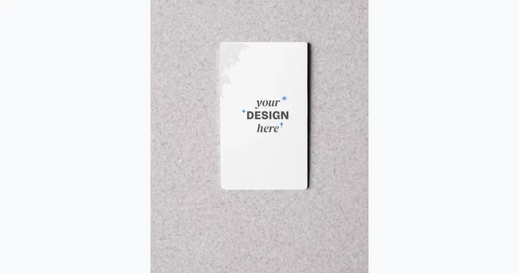 blank business card