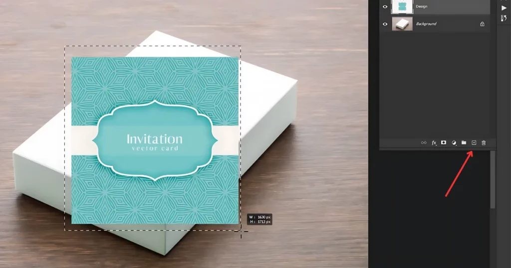 create a new layer on how to make a box mockup in photoshop