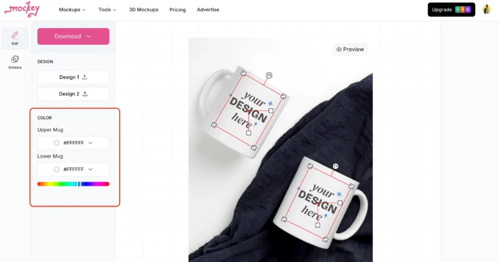 customize your design to create mug mockup