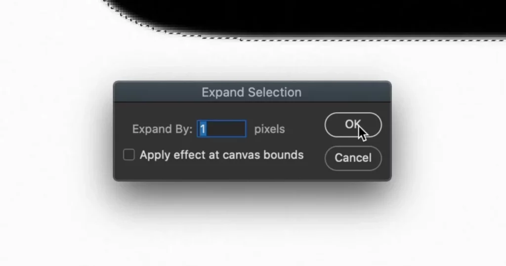 go to select > modify > expand and increase by 1 pixel