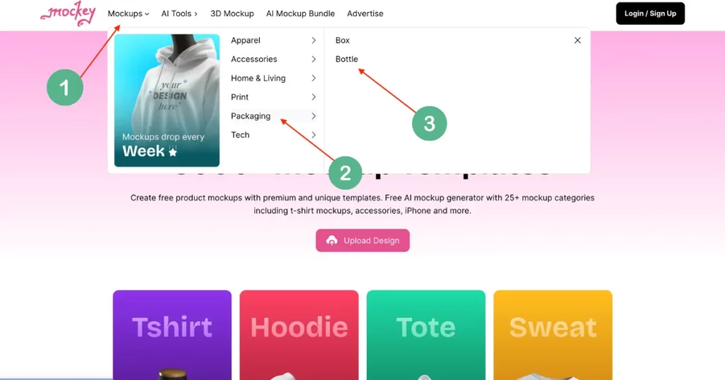 in the mockups, look for bottle mockup in packaging section