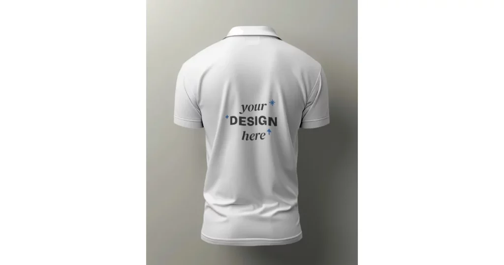 mockey back t-shirt mockup