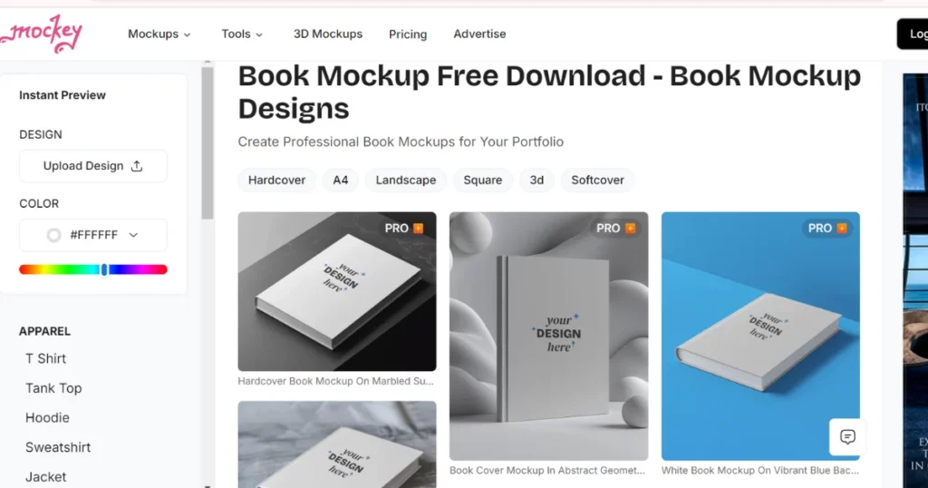 Book templates- Book Mockup In Canva