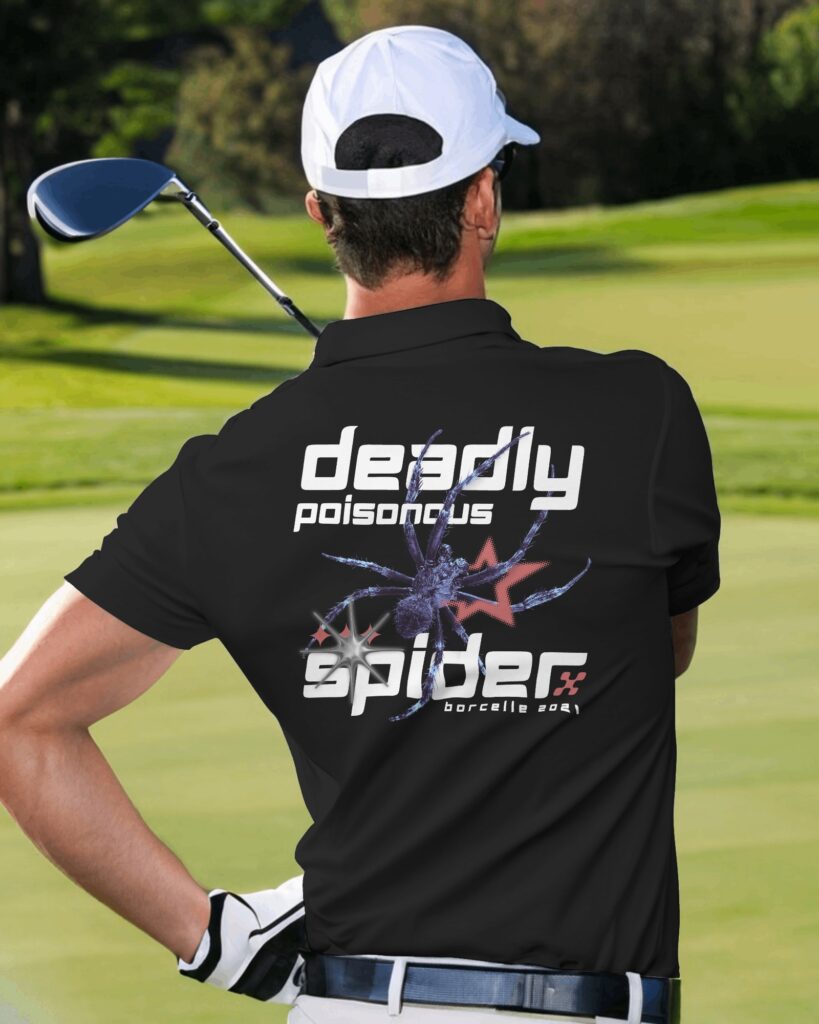 golfer polo tshirt mockup in golf ground






