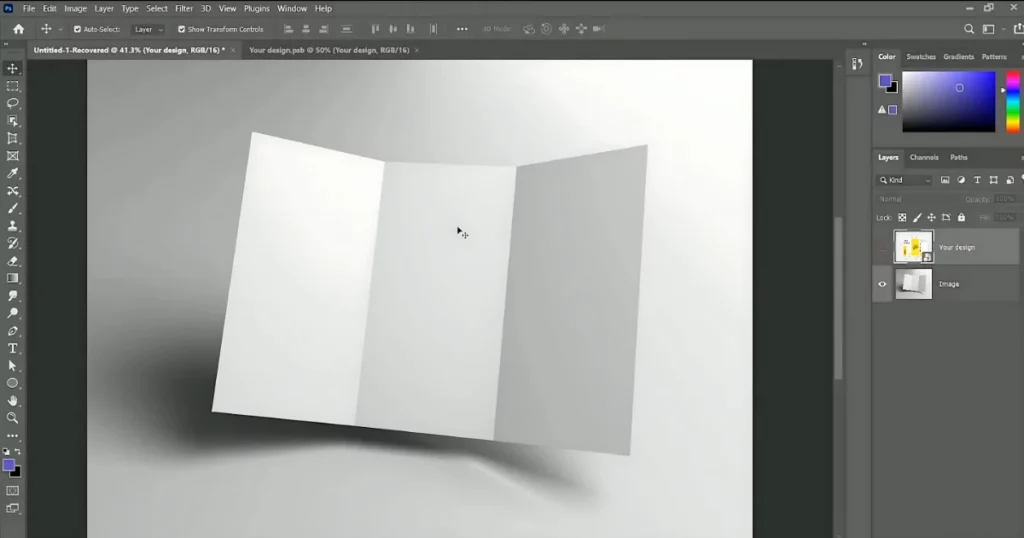 brochure design in photoshop