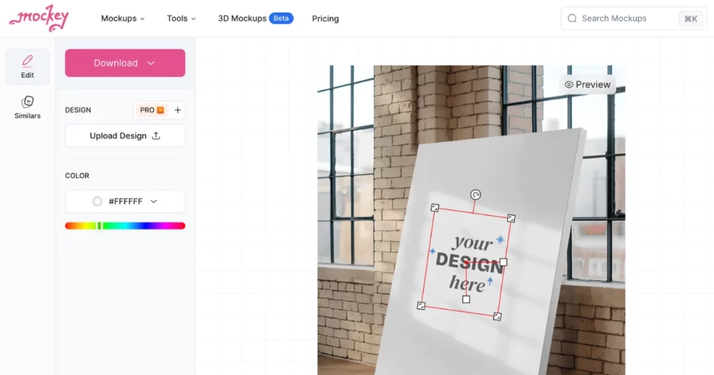 customize your canvas mockup