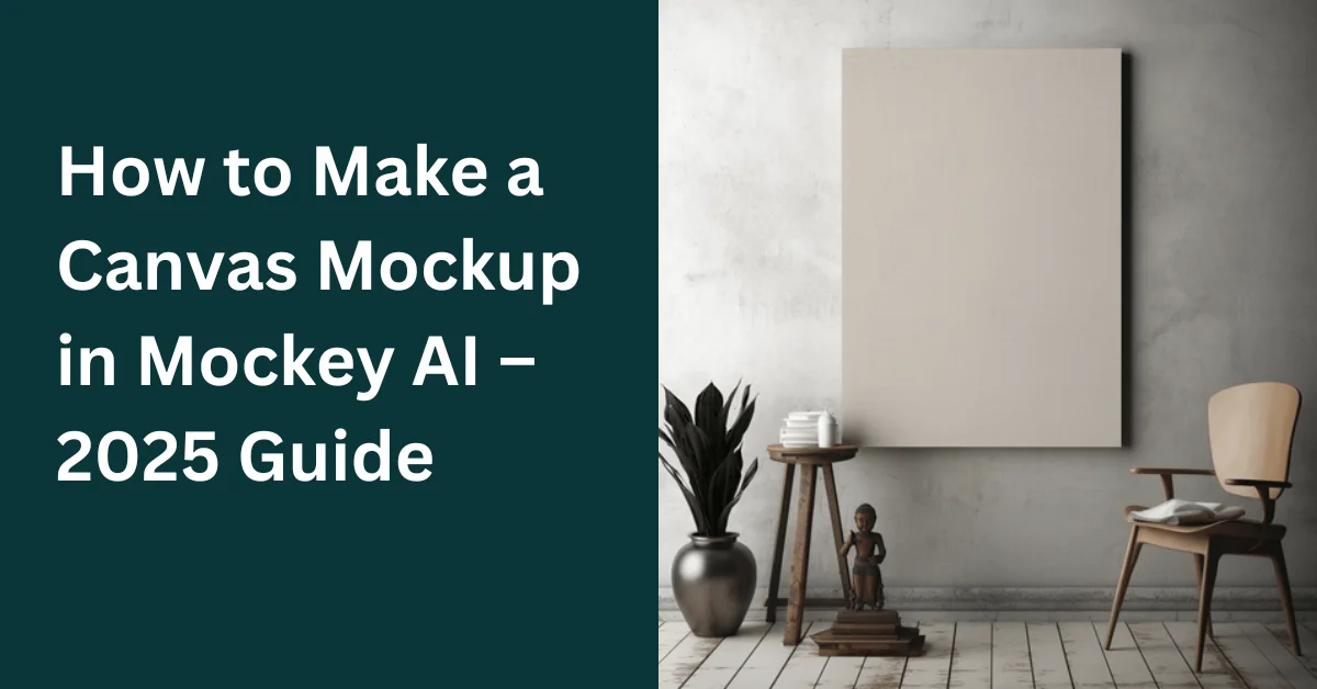 How to Make a Canvas Mockup in Mockey AI – 2025 Guide