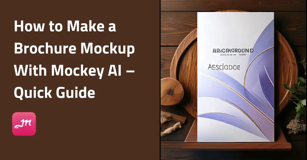 how to make a brochure mockup with mockey ai