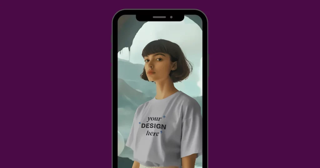 mockey ai model t-shirt mockup template