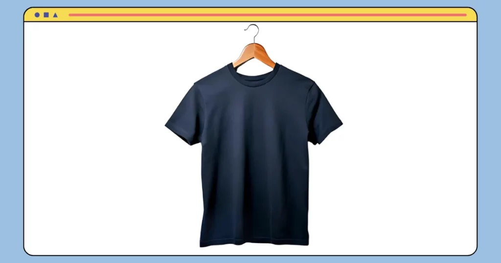 t-shirt with a clean white background