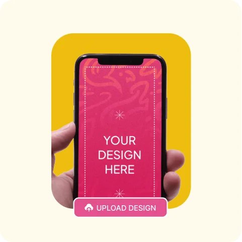 Upload Design and Customize for Free iPhone Mockup