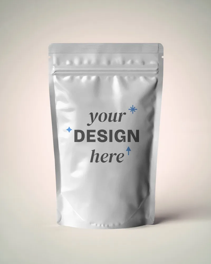 elegant pouch mockup with natural lighting perfect for premium branding