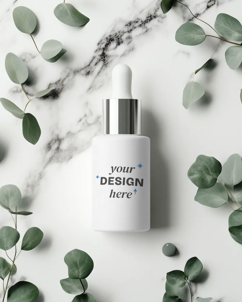 dropper bottle mockup luxurious