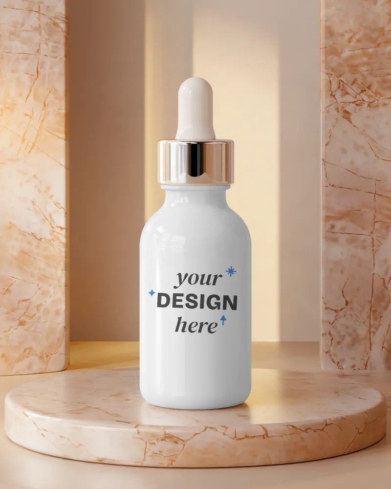 dropper bottle mockup luxyry