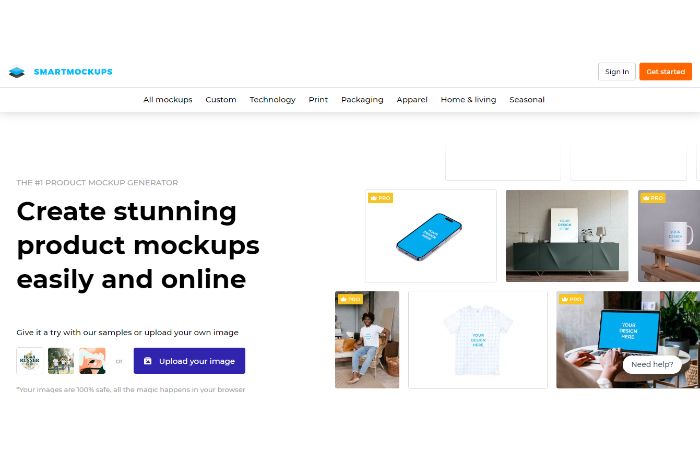 Smartmockups - free t-shirt mockup generator