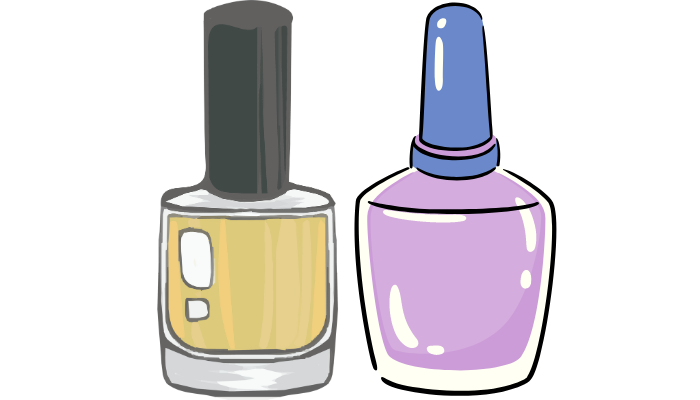 different color nail polish on a man mean