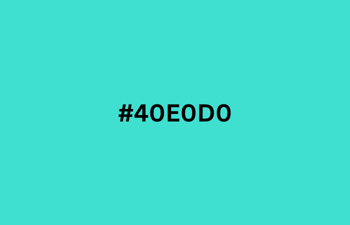 #40e0d0 - Summer Color