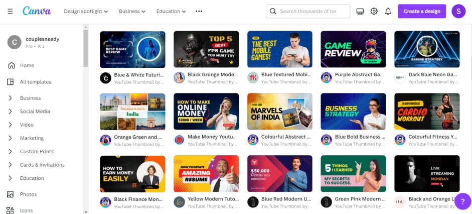 canva automatic thumbnail maker
