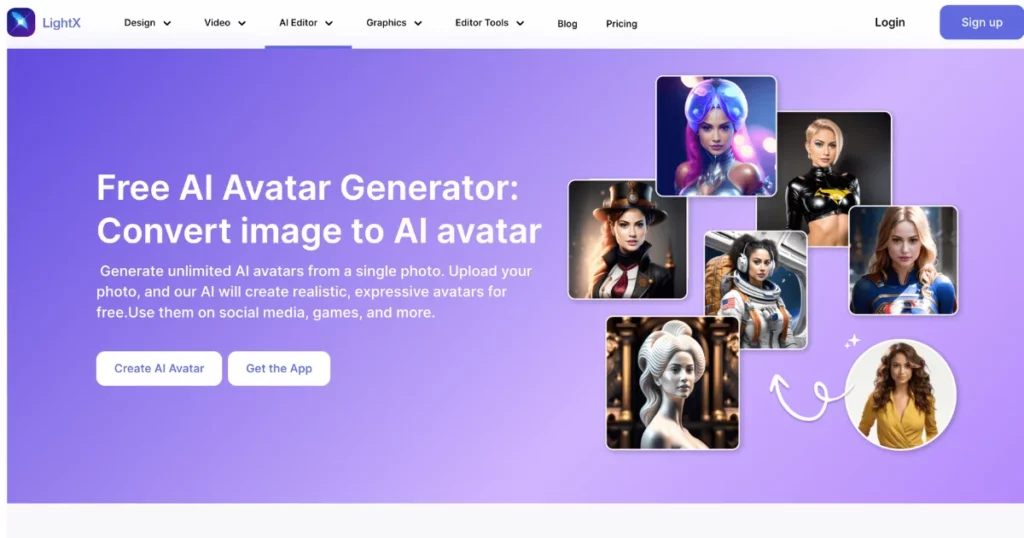 lightx ai avatar generator