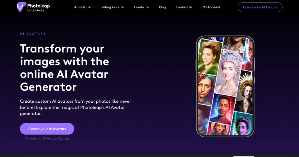 photoleap ai avatar generator