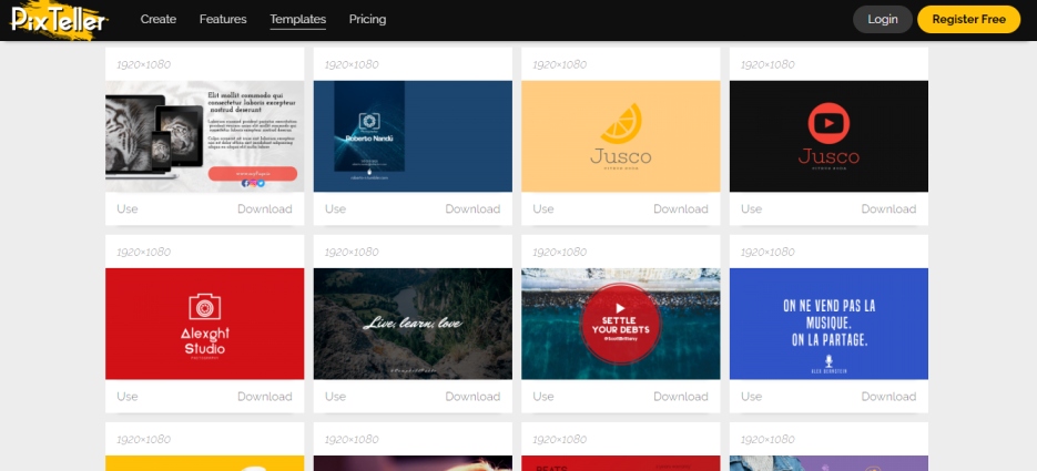 pixteller automatic thumbnail maker