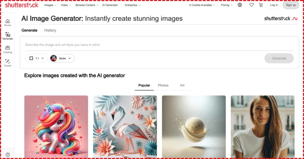 shutterstock ai art generator
