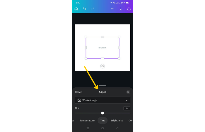 adjust text