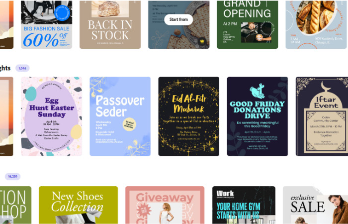 adobe spark templates