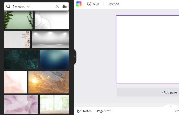 background for digital art in canva