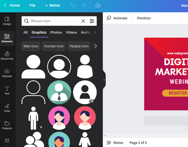 canva icons