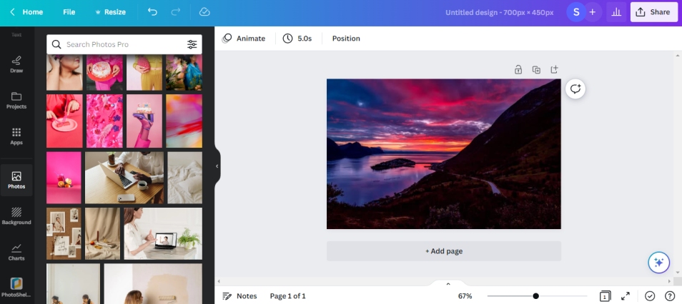 canva layout