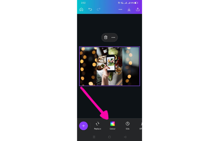 color option to change gradient color