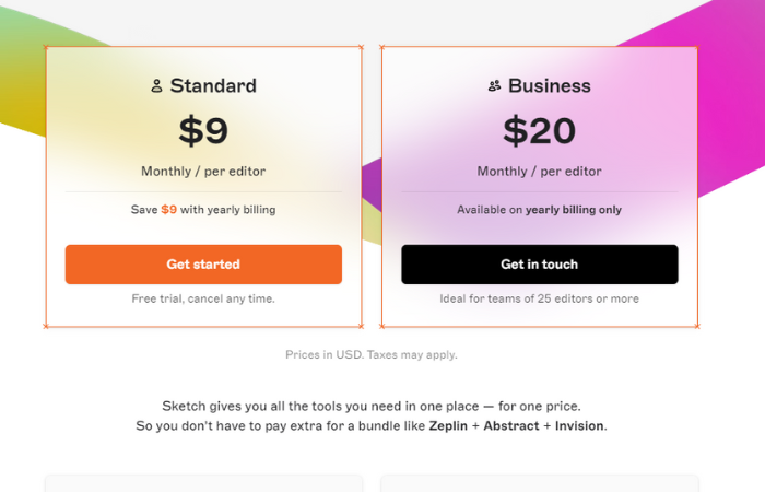 sketch pricing