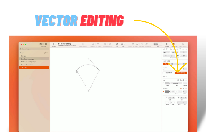 sketch vector editing