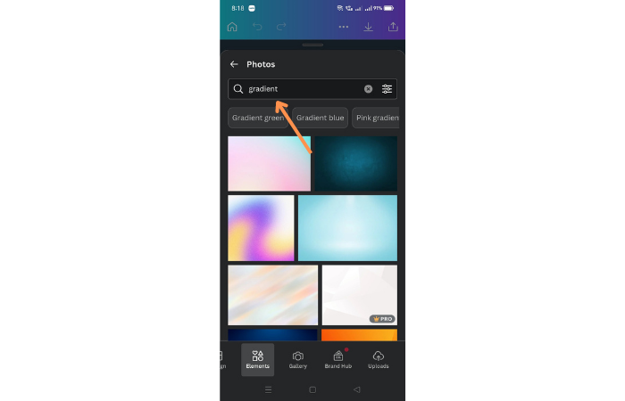 type gradient in canva