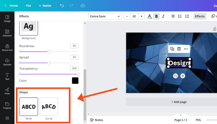 click on shape to change the highlight’s shape