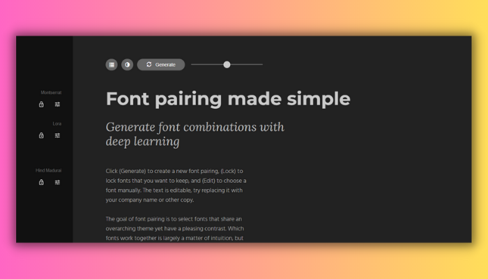 fontjoy free ai graphic design