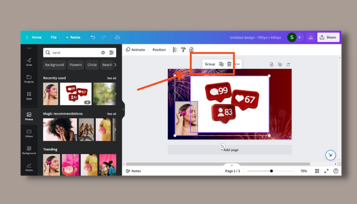 group canva