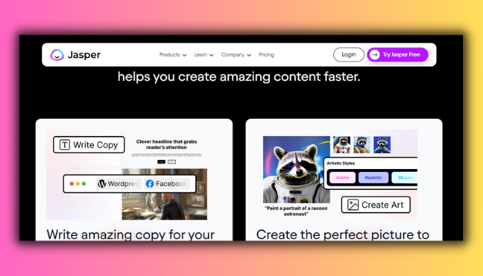 jasper ai graphic design tool