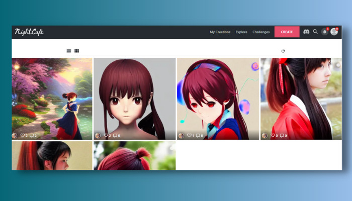 nightcafe - anime character creator