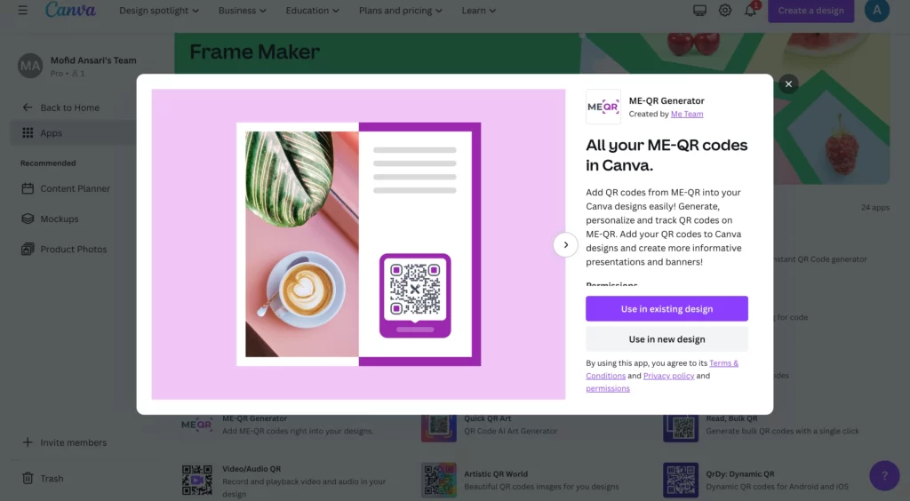 qr code - canva hacks