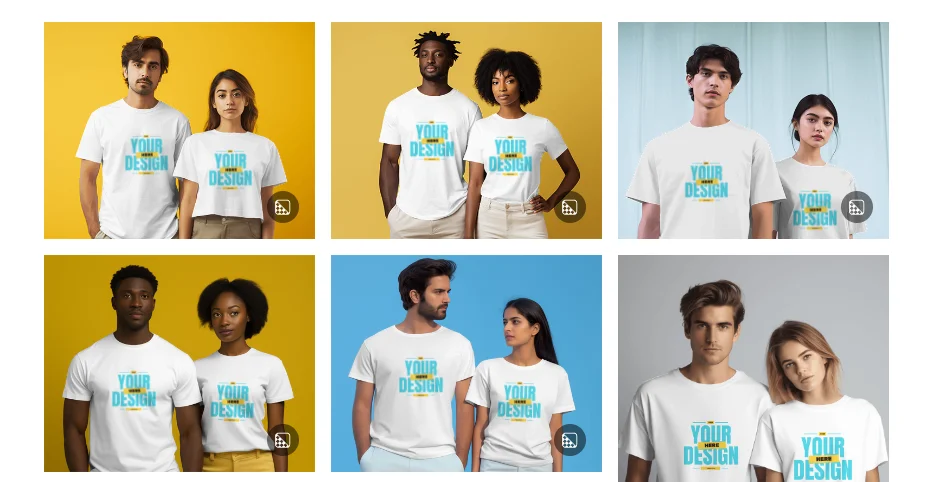various t-shirt templates to choose