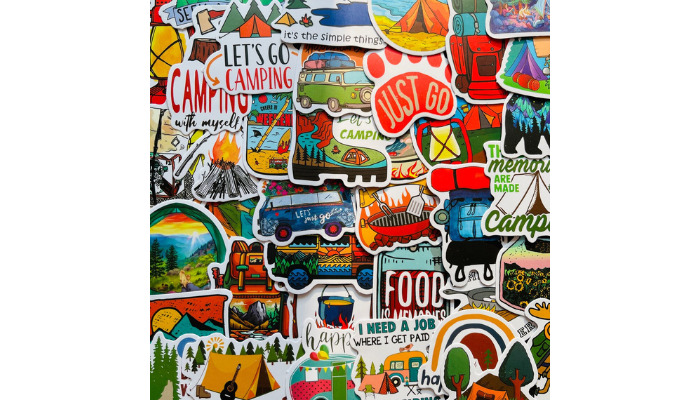 campfire car stickers design ideas